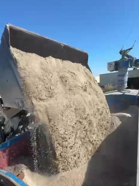 Zand gaat de mixer in